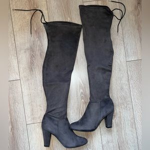 Over the Knee Boots (Grey)